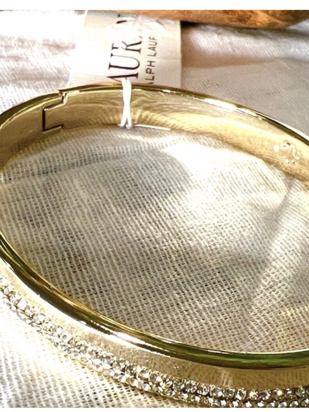 NWT Authentic RL
Ralph Lauren 
Crystal Pave Bangle Gold - tone
Women's Jewelry
